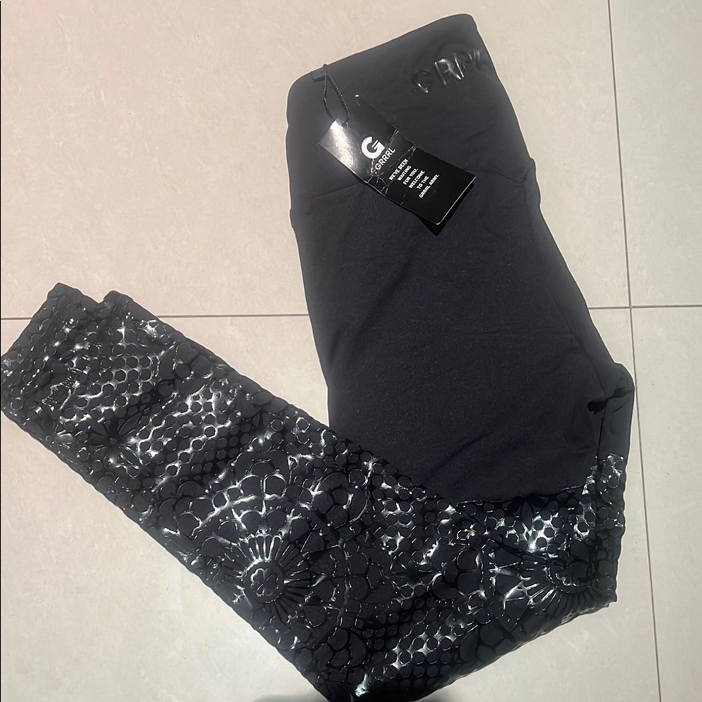 Black Leggings with unique design